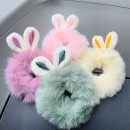 Bunny Puff Hair Tie, Hair Tie, Cute Hair Accessory, Random Colour, UK Fashion Accessories, London Fashion, Aldershot Style, UK Hair Accessories, Trendy Hair Ties, Soft Hair Tie, Fuzzy Hair Tie, UK Gift Ideas