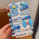 Colour Pop Hair Clip Set – 14 Pieces per Pack - Light Blue