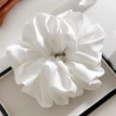 oversized scrunchie, satin scrunchie, big scrunchie, jumbo scrunchie, black scrunchie, white scrunchie, satin hair tie, no-breakage scrunchie, hair accessories, women’s scrunchies, statement scrunchie, protective hair accessory, large satin scrunchie, elegant hair tie