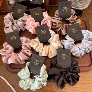 satin scrunchie, single pack satin scrunchie, assorted colour scrunchie, soft satin hair tie, gentle hair scrunchie, everyday hair accessory, women’s scrunchie, girls satin scrunchie, fashion hair scrunchie, silky hair tie, hair accessory, satin scrunchie uk, satin scrunchie aldershot, satin scrunchie london, premium satin hair tie, multicolour scrunchie