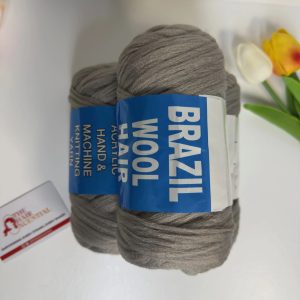 BRAZIL Wool Hair – 100% Acrylic Yarn (Premium Braiding Fiber) Silver Gray
